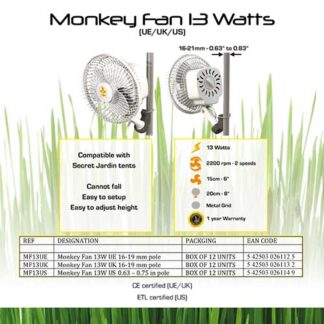 monkey fan ventilatore 16w